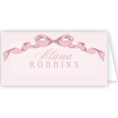 Caitlin Wilson Blush Bow Place Card