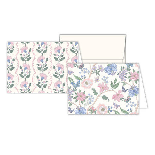Caitlin Wilson Chloe & Blush Floral Stripe Stationery Notes