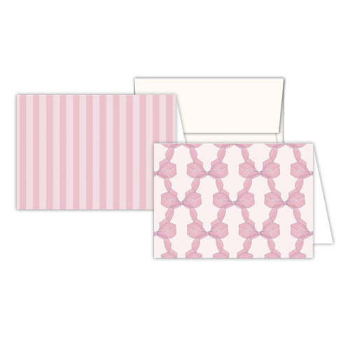 Caitlin Wilson Blush Bows & Noelle Stripe Stationery Notes