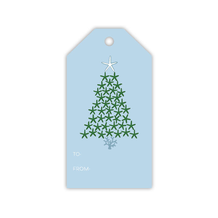 Honey+Hank Coastal Christmas Trees Gift Tags