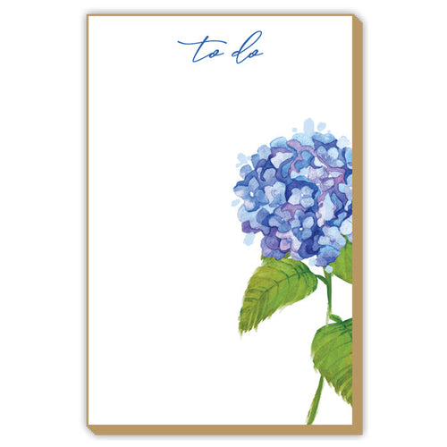 Tom Tom To Do Handpainted Hydrangea Luxe Large Notepad