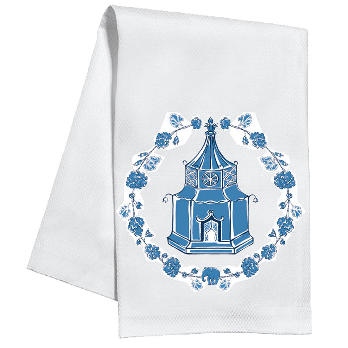 Madcap Cottage Blue Fancy Tent Kitchen Towel