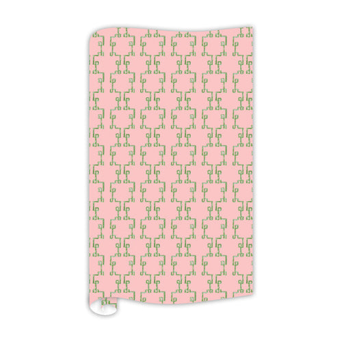 Madcap Cottage Pink Bamboozled Trellis Wrapping Paper