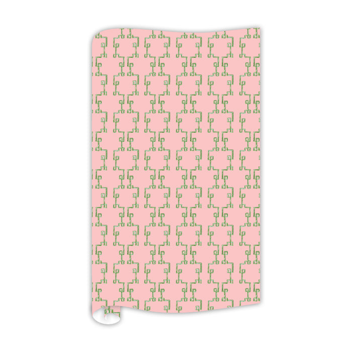 Madcap Cottage Pink Bamboozled Trellis Wrapping Paper