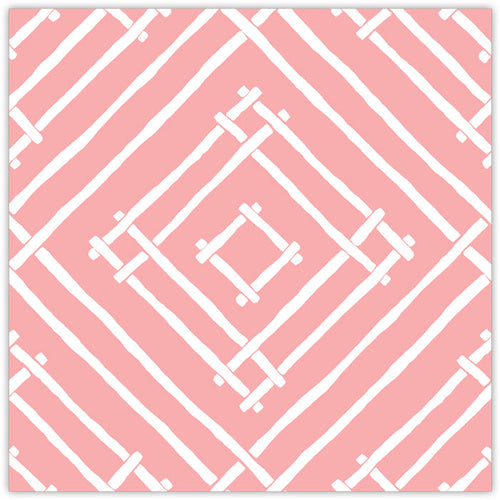 Madcap Cottage Pink Island House Bamboo Square Placemats
