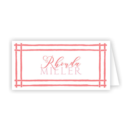 Madcap Cottage Coral Island House Border Place Cards