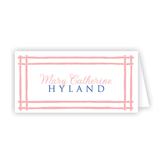 Madcap Cottage Pink Island House Border Place Cards